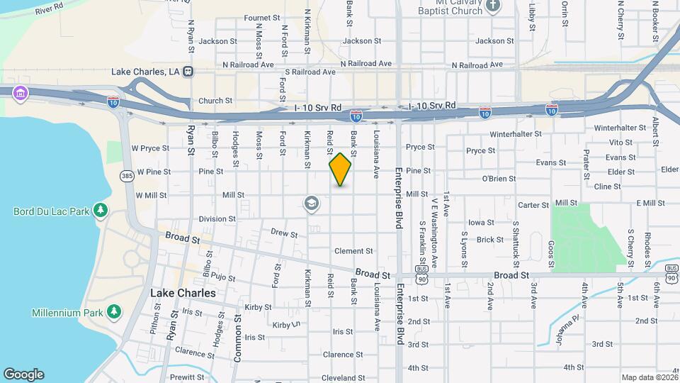 907 Mill St Map and Location Details