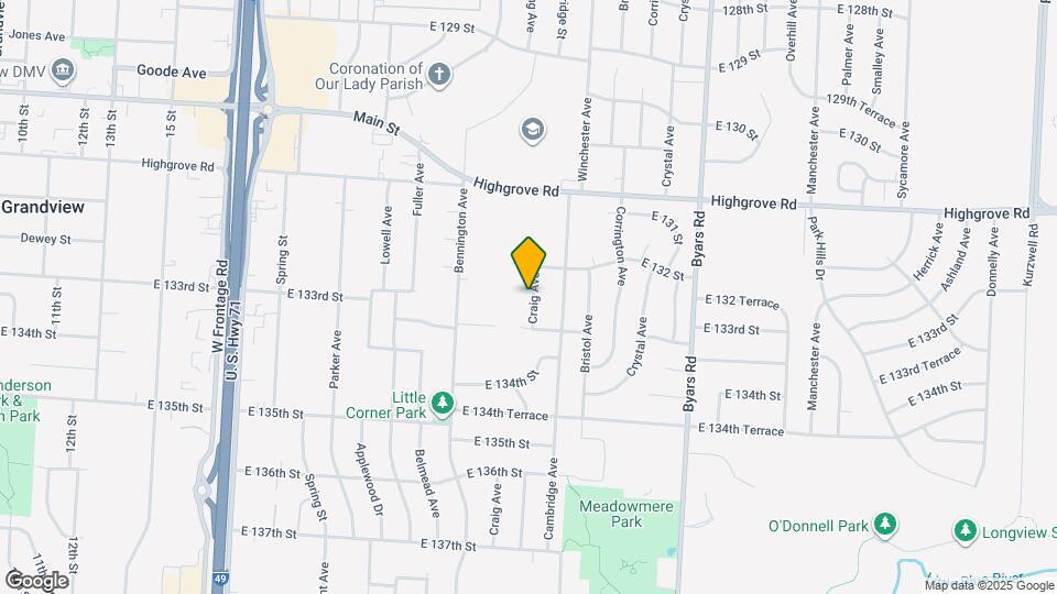 13210 Craig Ave Map and Location Details