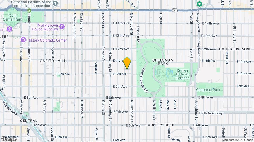 1016 Lafayette St Map and Location Details