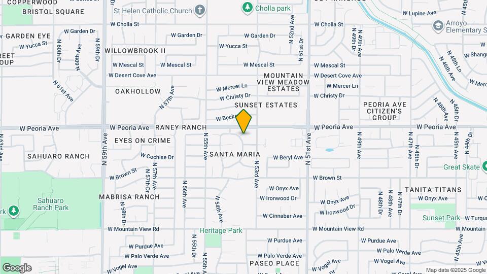 5323 W North Ln Map and Location Details
