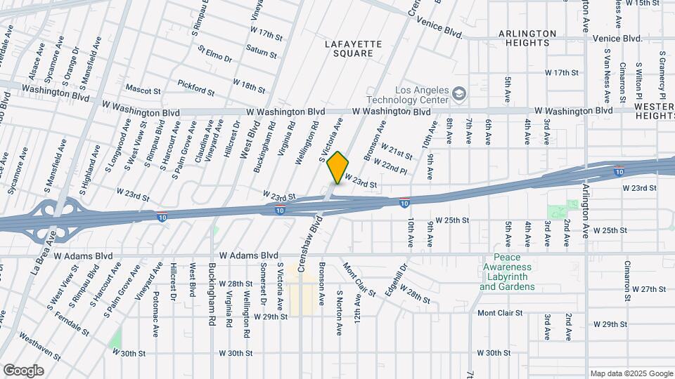 2336 Crenshaw Blvd Mapa y Detalles de la Ubicación