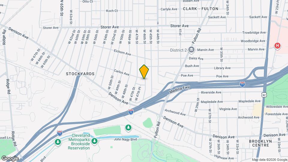 3588 W 46th St Map and Location Details