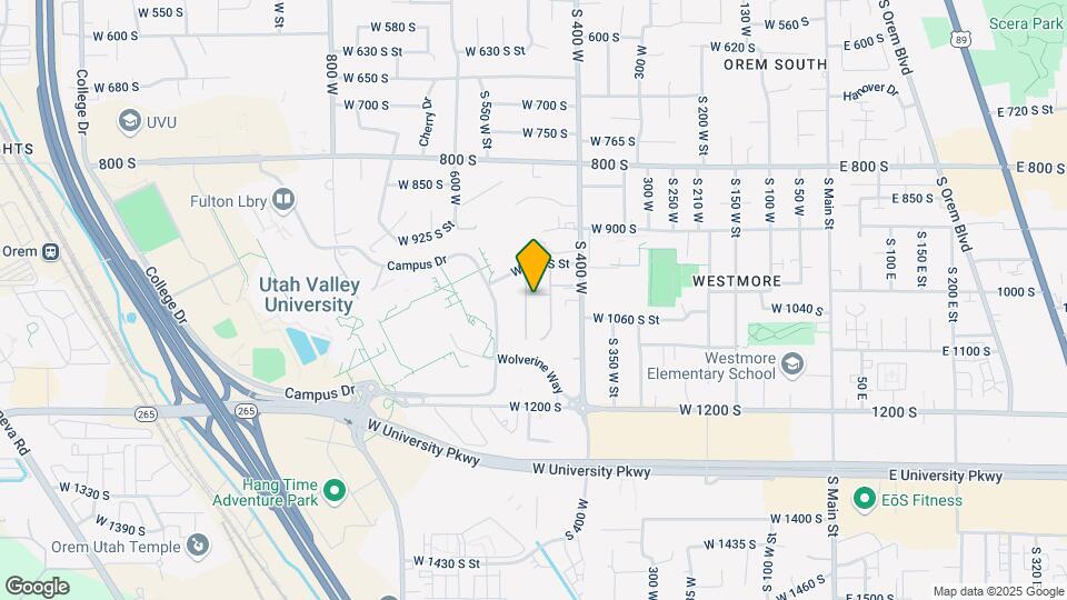 1001 S Campus Dr Map and Location Details