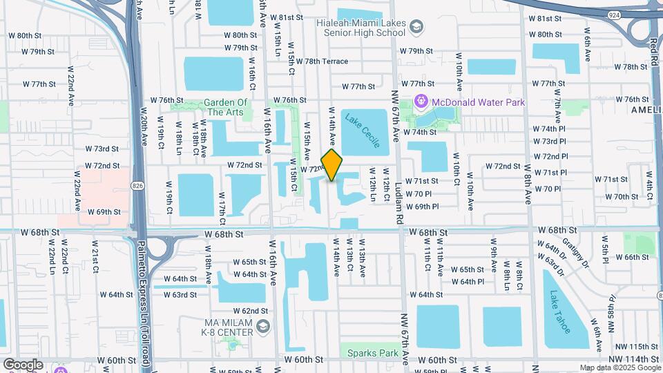 7061 W 14th Ct Map and Location Details
