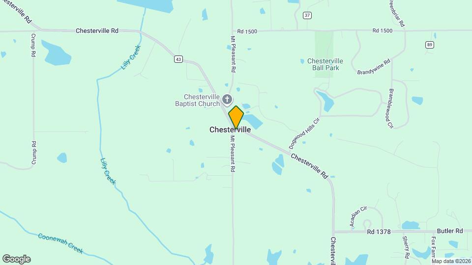 107 Chesterville Rd Map and Location Details