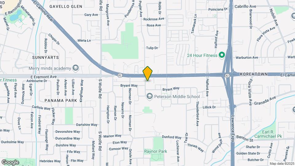 1314-1320 Poplar Ave Mapa y Detalles de la Ubicación
