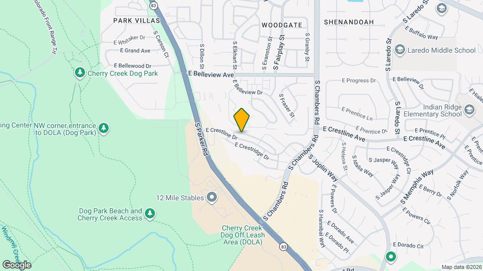 14722 E Poundstone Dr Map and Location Details