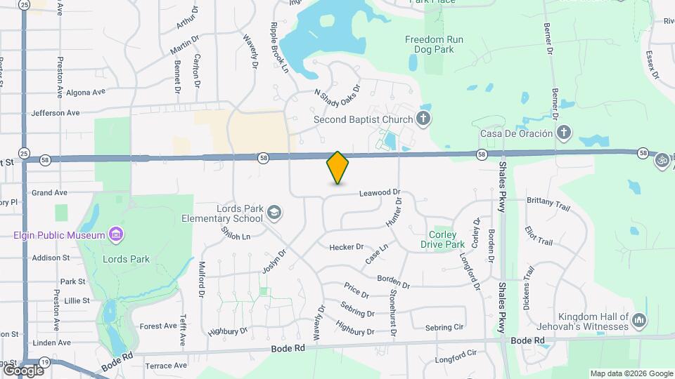 1098 Leawood Dr Map and Location Details