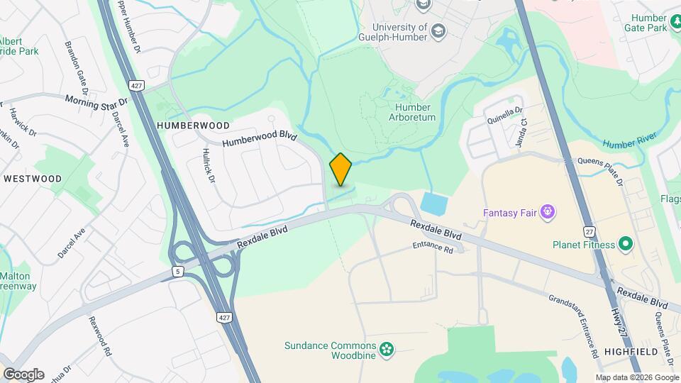 20 Woodstream Dr Map and Location Details