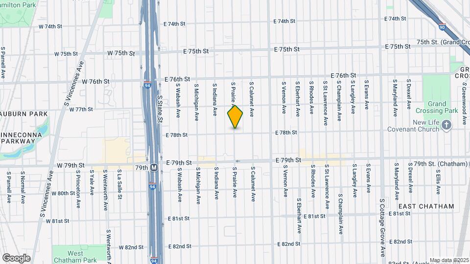 7759 S Prairie Ave Map and Location Details