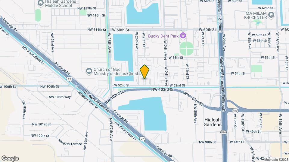 5215 W 25th Ct Map and Location Details