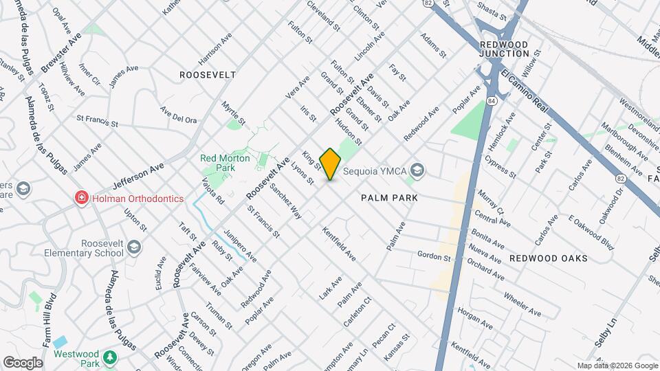 1105 Oak Ave Map and Location Details