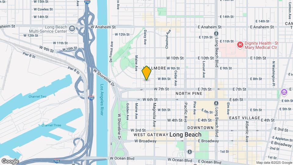 740-746 Daisy Ave Mapa y Detalles de la Ubicación