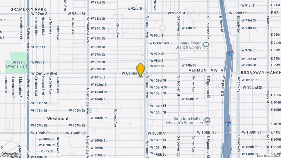 1018 W 101st St Map and Location Details
