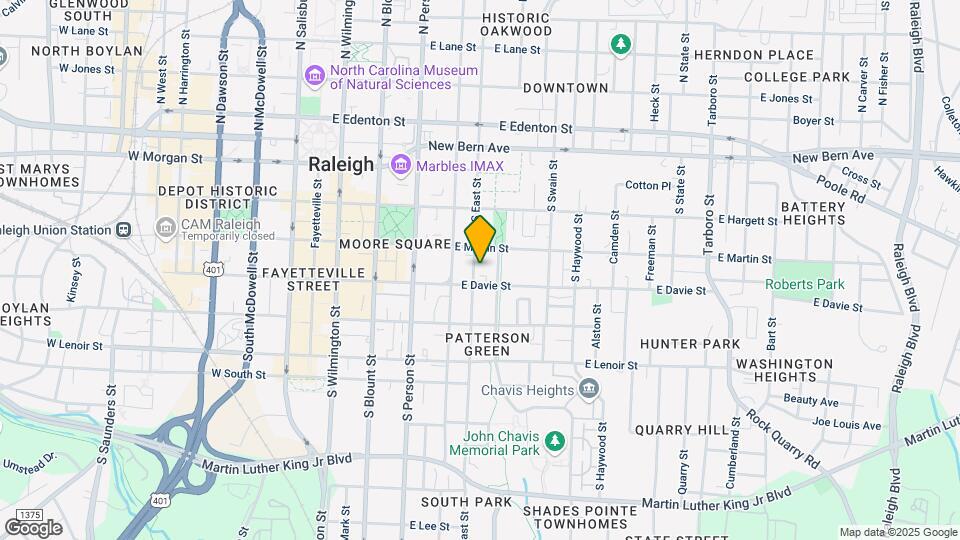 323 S East St Mapa y Detalles de la Ubicación