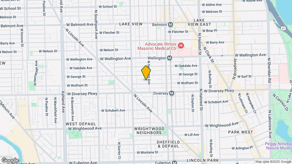 1110 W Wolfram St Mapa y Detalles de la Ubicación
