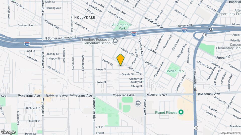 13930 Anderson St Map and Location Details