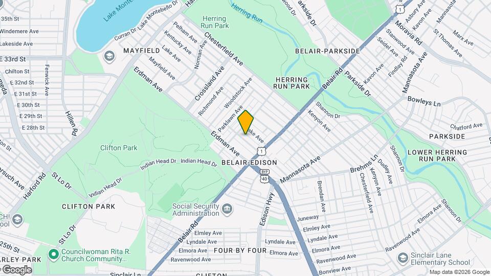 2826 Mayfield Ave Map and Location Details