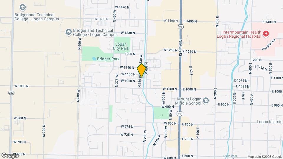 1058 N 250 W, Unit #2 Mapa y Detalles de la Ubicación