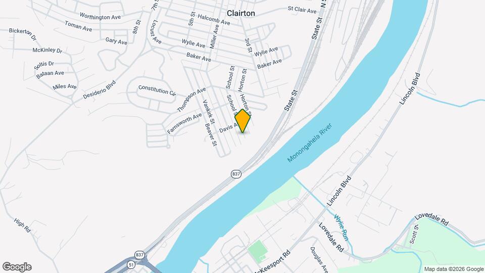 919 School St Map and Location Details