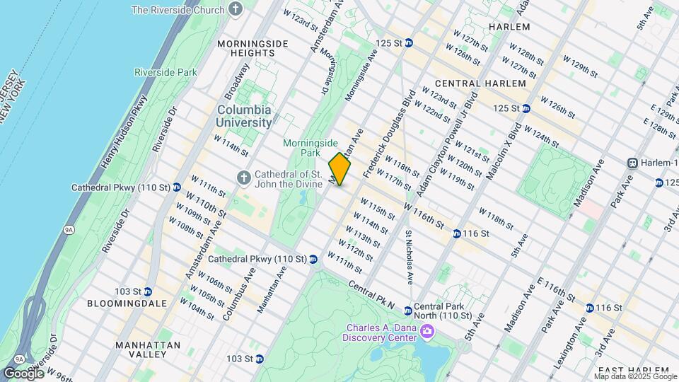 316 W 115th St Map and Location Details