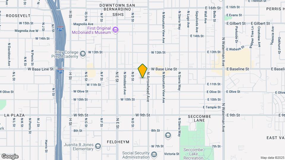1115 Mayfield Ave Map and Location Details