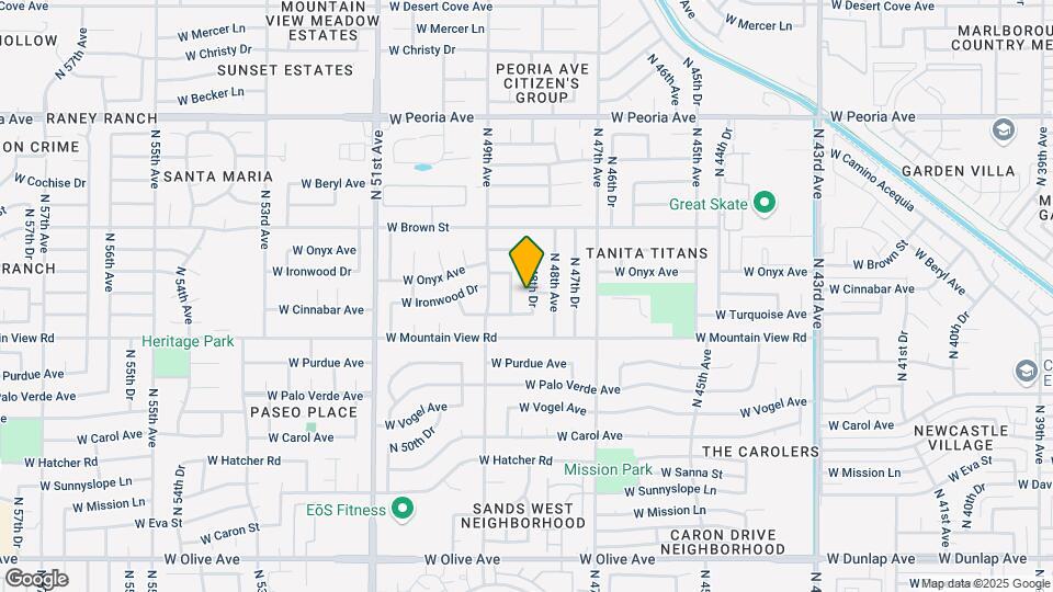 9838 N 48th Dr Map and Location Details