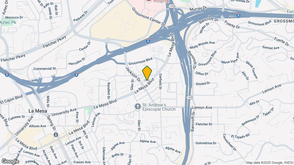 8816 La Mesa Blvd Map and Location Details