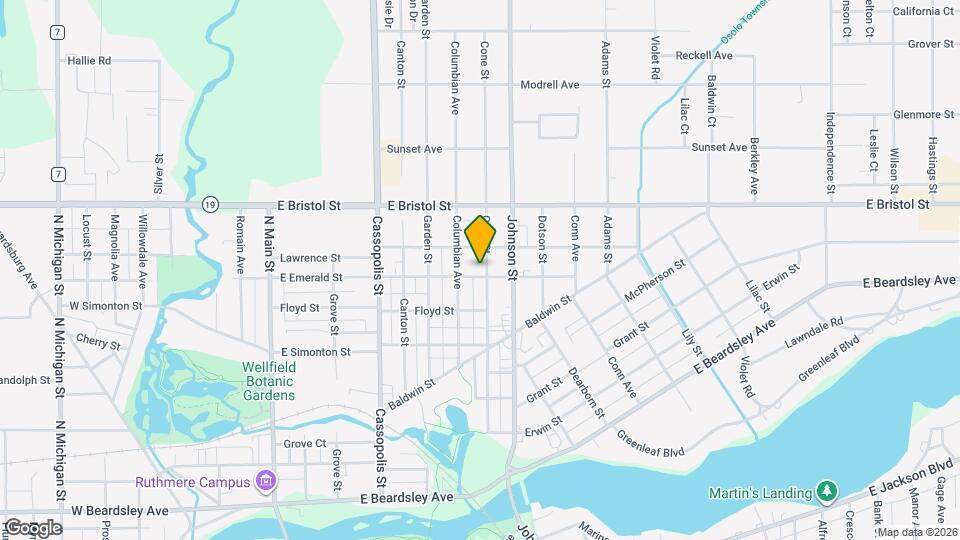 1301 Cone St Map and Location Details