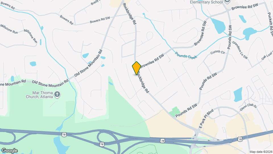 1579 Rockbridge Rd Map and Location Details