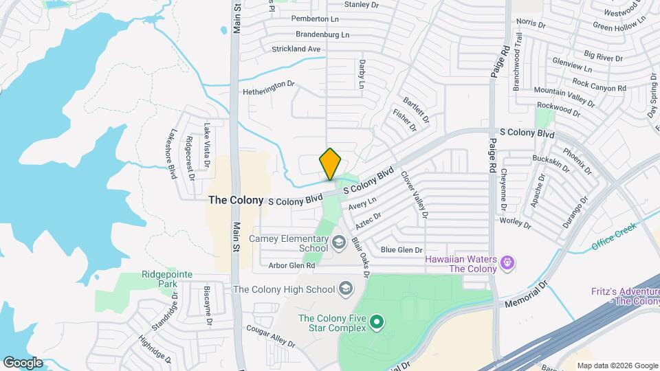 4931 S Colony Blvd Map and Location Details
