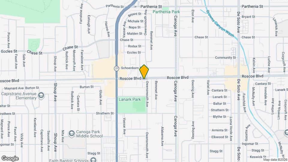 21700 Roscoe Blvd Map and Location Details