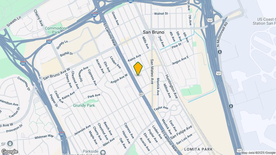 580 Hensley Ave Mapa y Detalles de la Ubicación