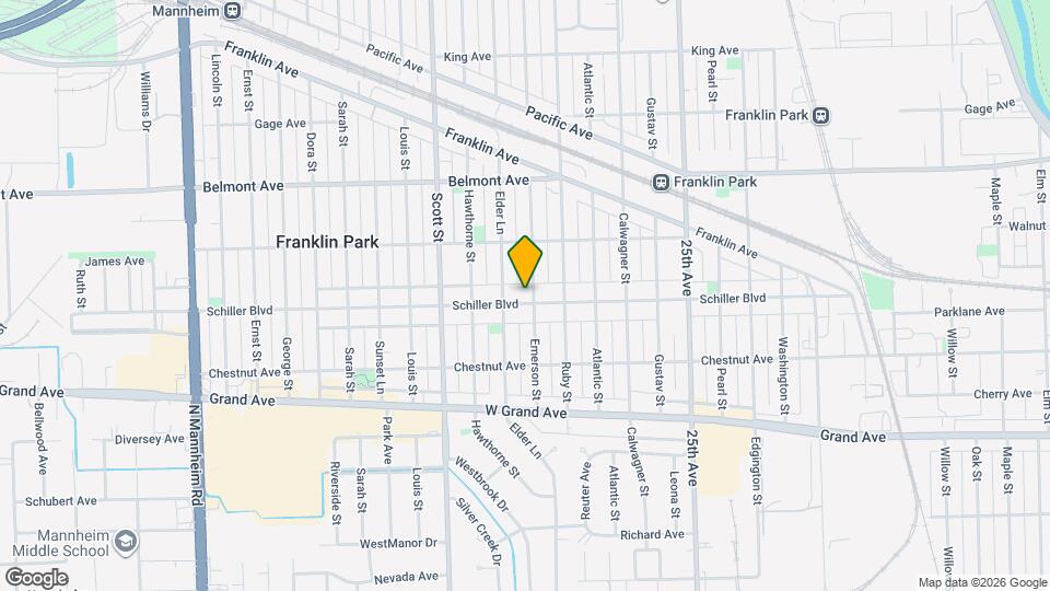 9852 Schiller Blvd Map and Location Details