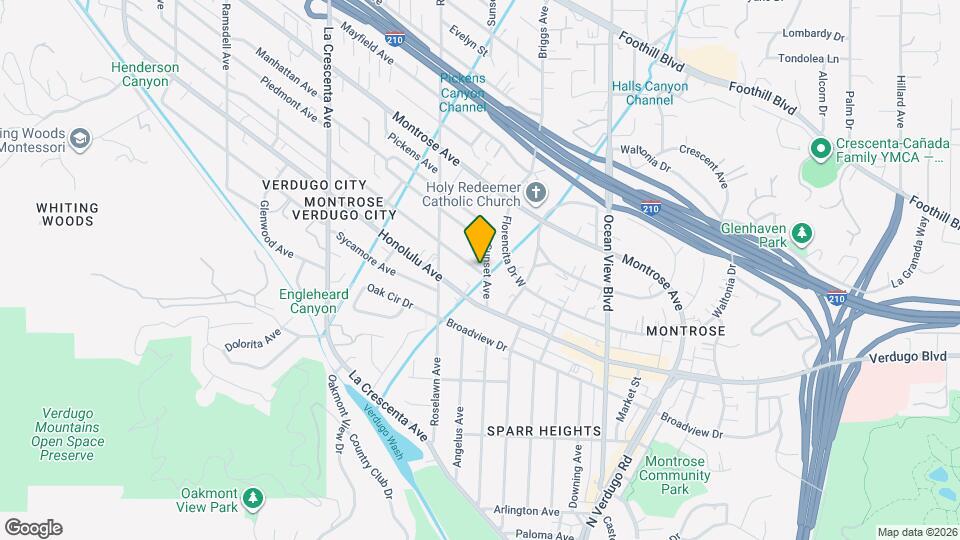 2513 Hermosa Ave Map and Location Details