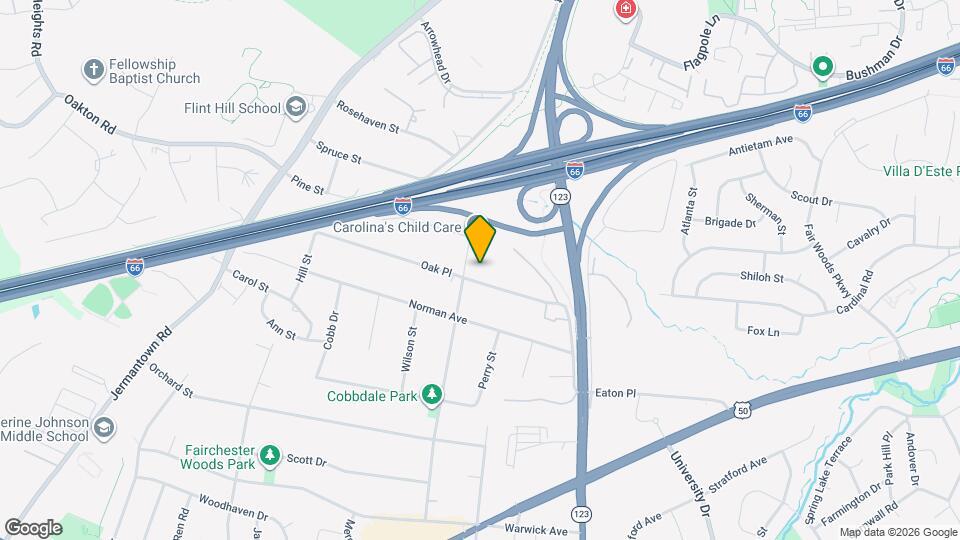 10602 Oak Pl Map and Location Details