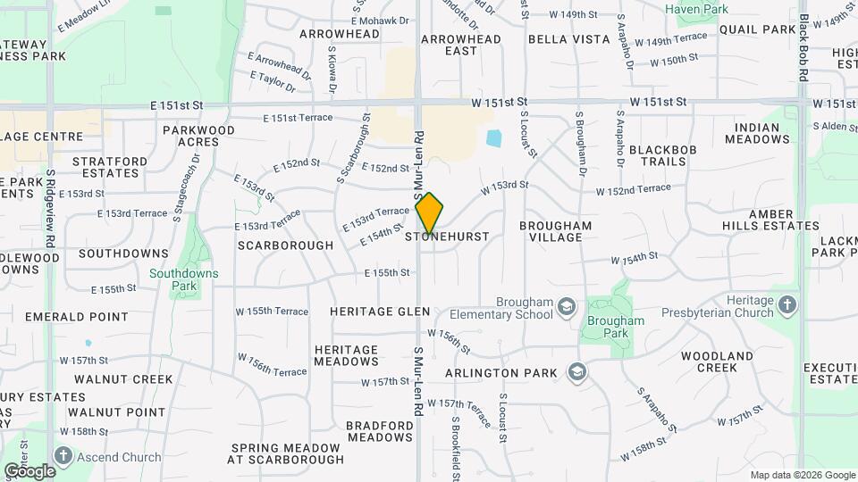 15312 S Bradley Dr Map and Location Details