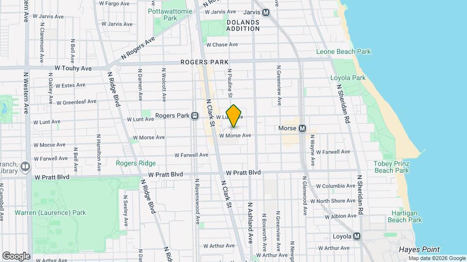 1650 W Morse Ave, Unit 3 Mapa y Detalles de la Ubicación