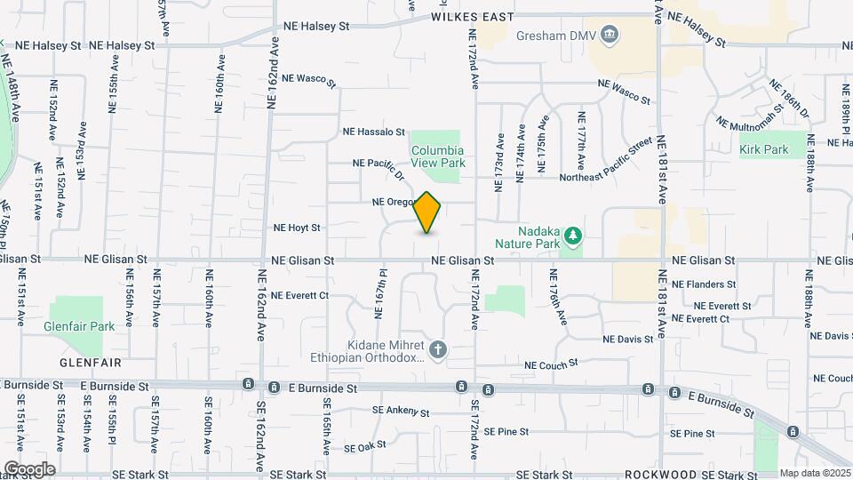 16927 NE Glisan St Map and Location Details