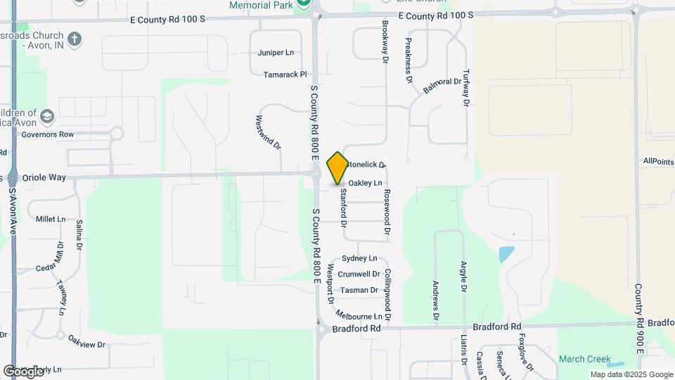 1554 Stanford Dr Map and Location Details