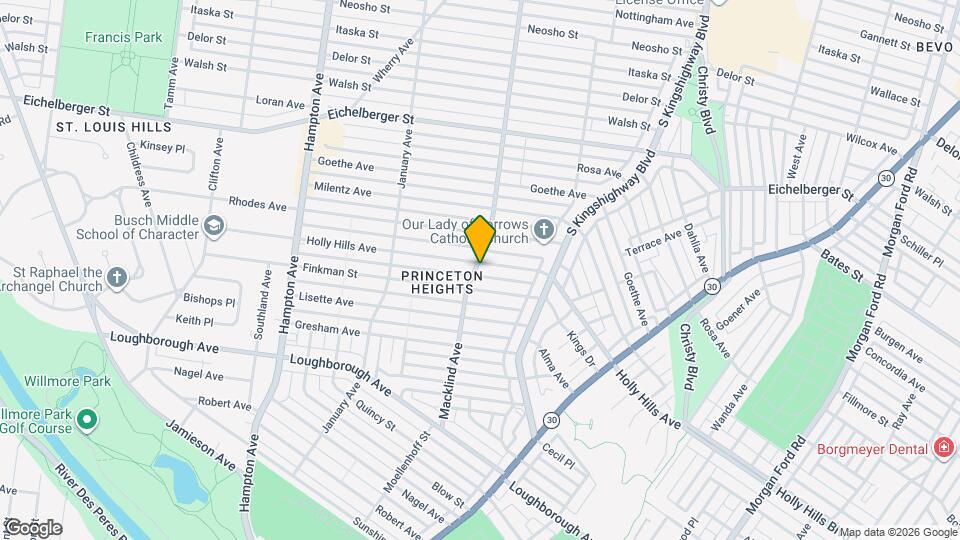 5218 Holly Hills Ave, Unit 2 Mapa y Detalles de la Ubicación