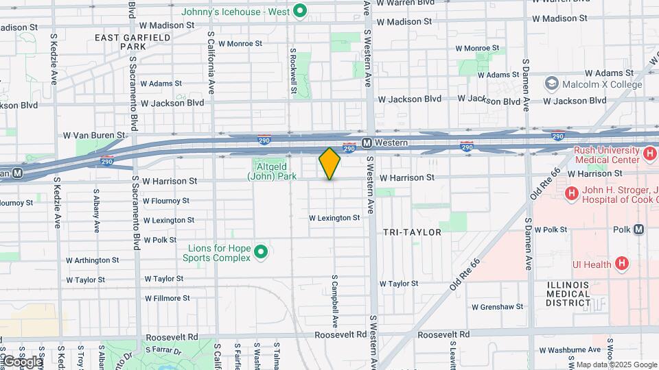 2503 W Harrison St Map and Location Details