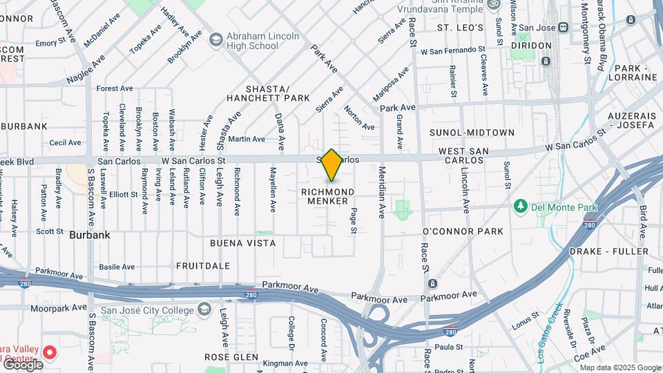 366 S Willard Ave Map and Location Details