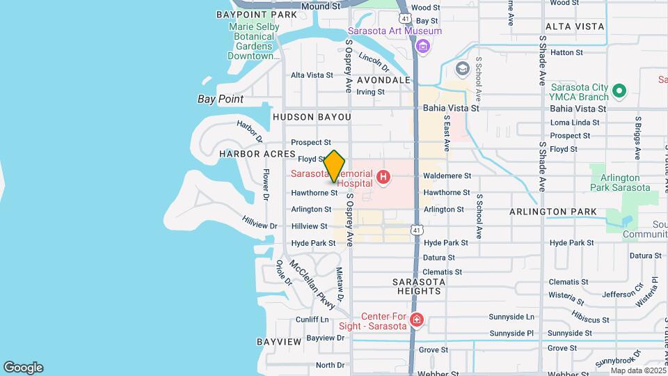 1751 Hawthorne St Map and Location Details