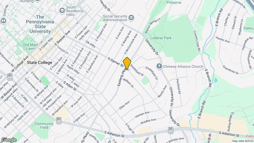 1108 S Garner St Map and Location Details