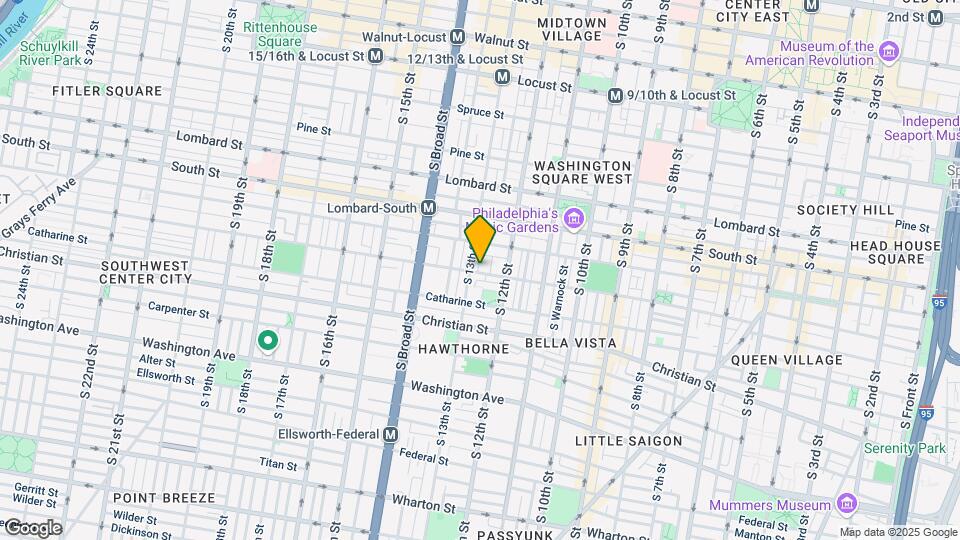 1231 Fitzwater St Map and Location Details