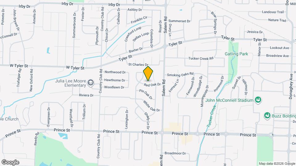 10 Red Oak Dr Map and Location Details