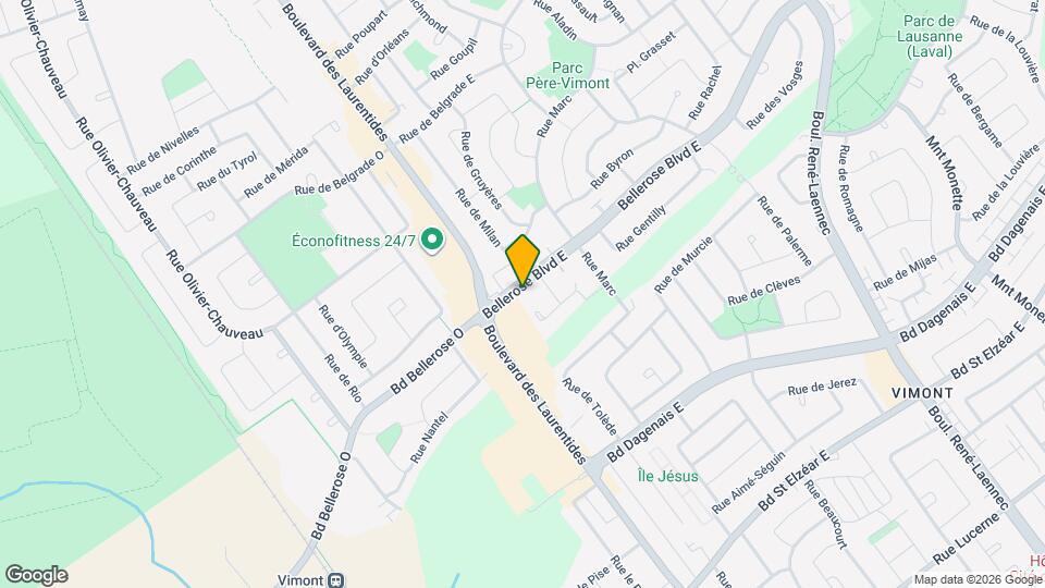 20 E Bellerose Boul Map and Location Details