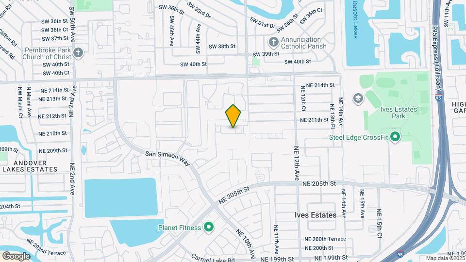905 NE 209th St Map and Location Details