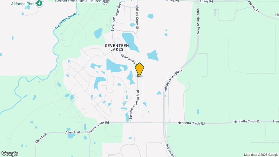 14712 Seventeen Lakes Blvd Mapa y Detalles de la Ubicación